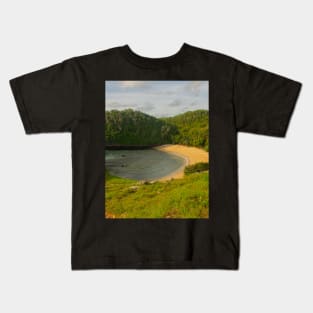 Hidden paradise lagoon sand beach Kids T-Shirt